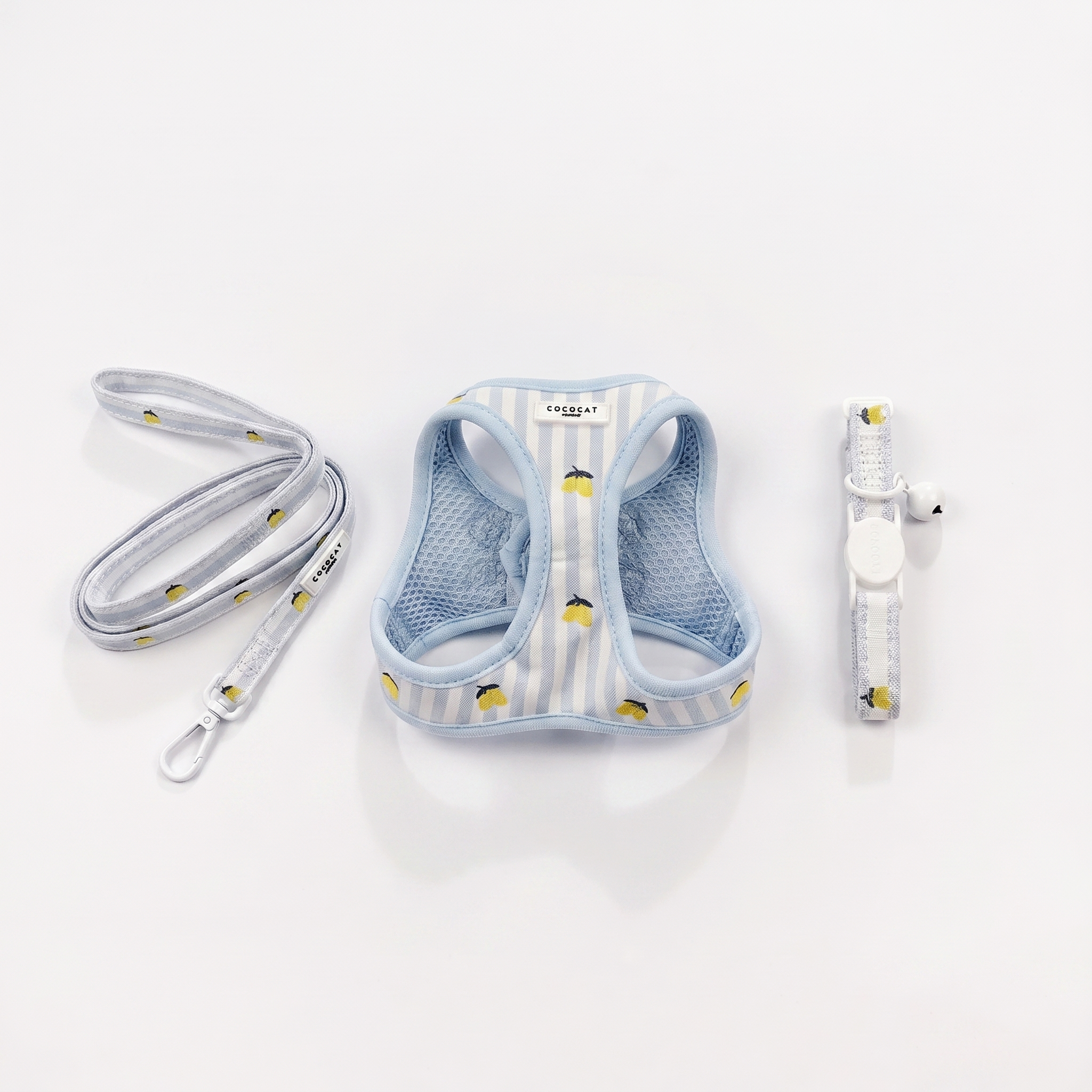 Cat Harness, Lead and Collar Bundle - Living La Vida Lemon